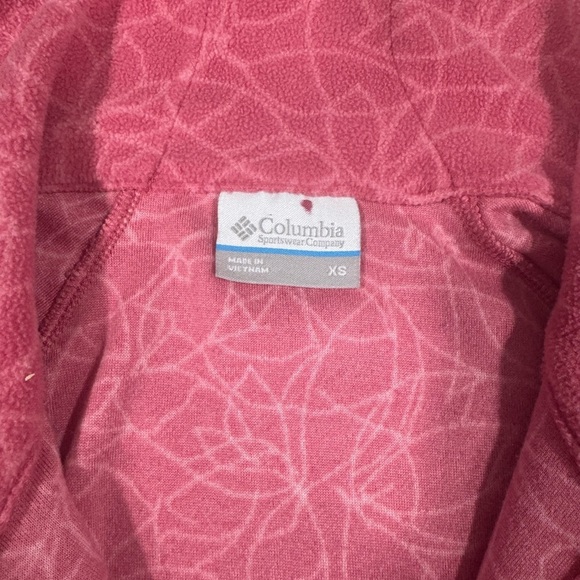 Columbia Sweater Women's XS Quarter 1/4 Zip Fleece Pullover Gorpcore Pink - Picture 8 of 11
